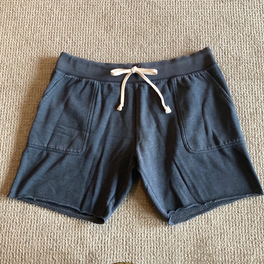J. Crew Navy Blue Drawstring Sweat Shorts w/ Pockets - Sz XL
